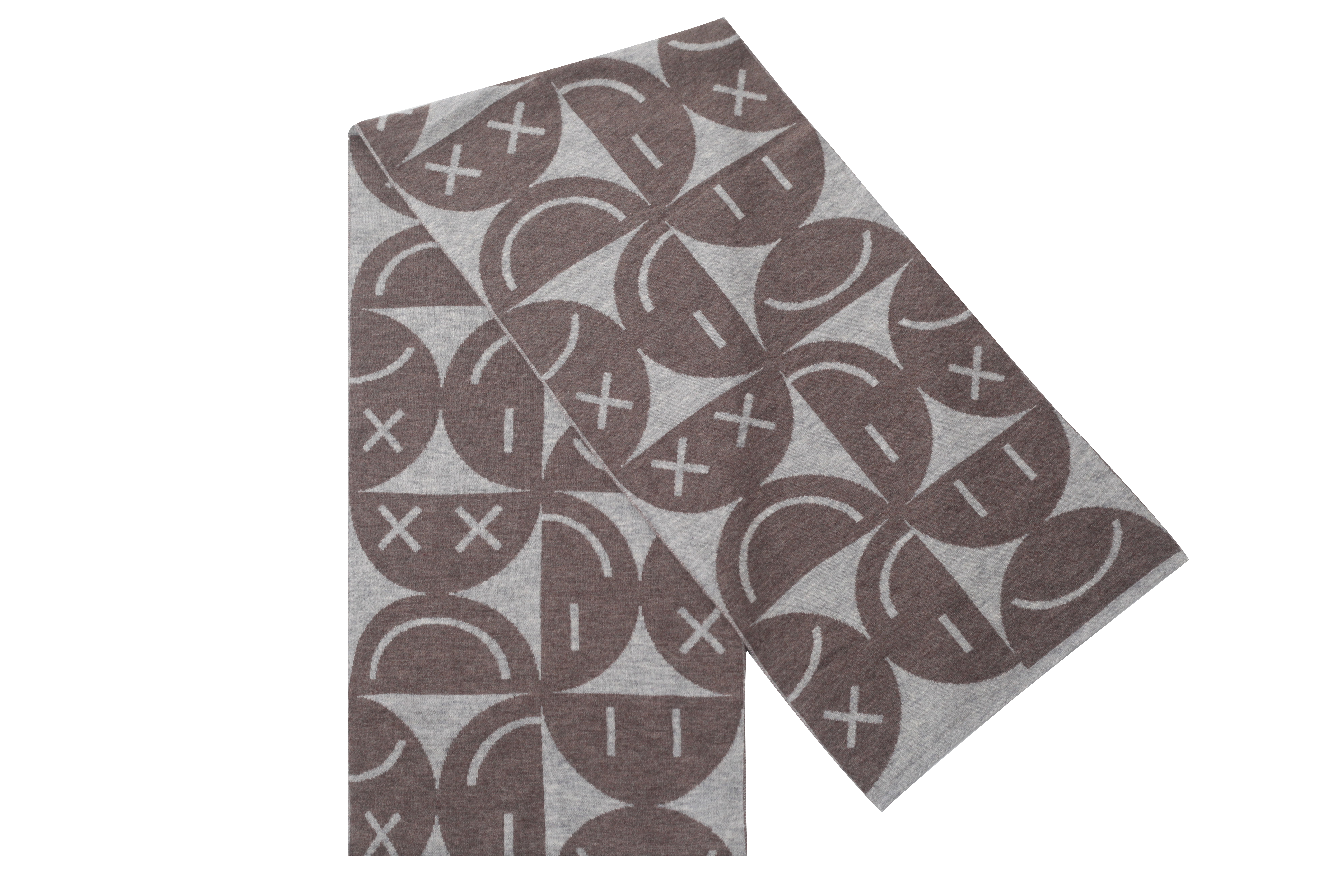 9565 Mige Women's Winter Jacquard Shawl in Wool Big Size Scarves