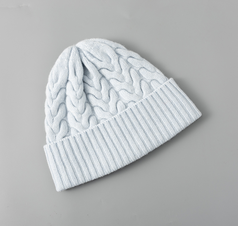 M95248 Winter Hat Thick Warm Soft Wool Hat Wholesale Knit Beanie for Women Accept Custom Logo