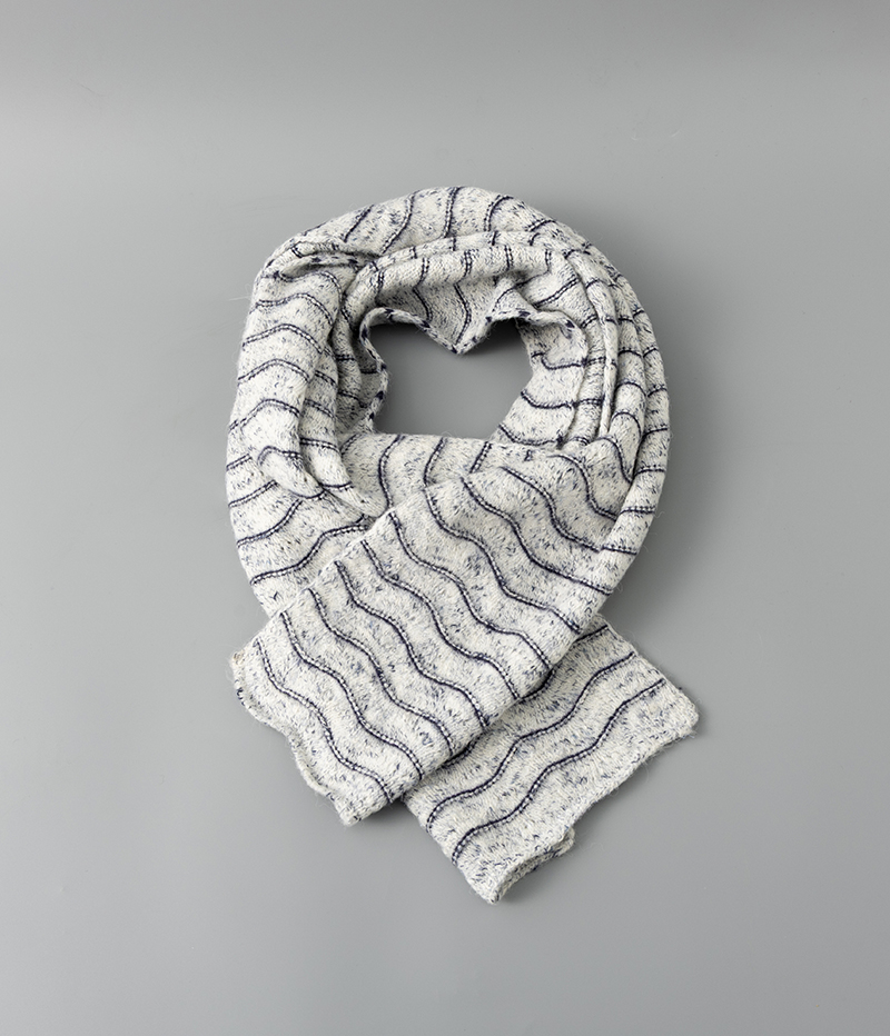 95165 Korean Style Wool Knitted Long Scarf Women's Fashion Warm Breathable Scarf