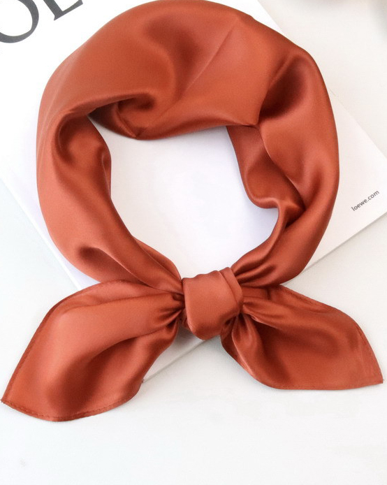 High Quality 100% Real Silk Square Scarf & Handkerchief Mulberry Silk Decorative Scarf for Spring Summer