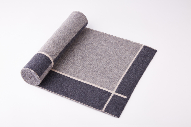 Wholesale Winter Long Knitting 100% Wool Cashmere Plaid Scarf for Men