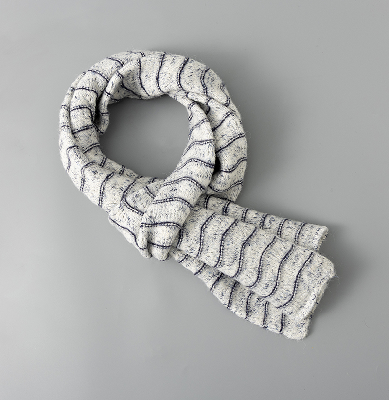 95165 Korean Style Wool Knitted Long Scarf Women's Fashion Warm Breathable Scarf