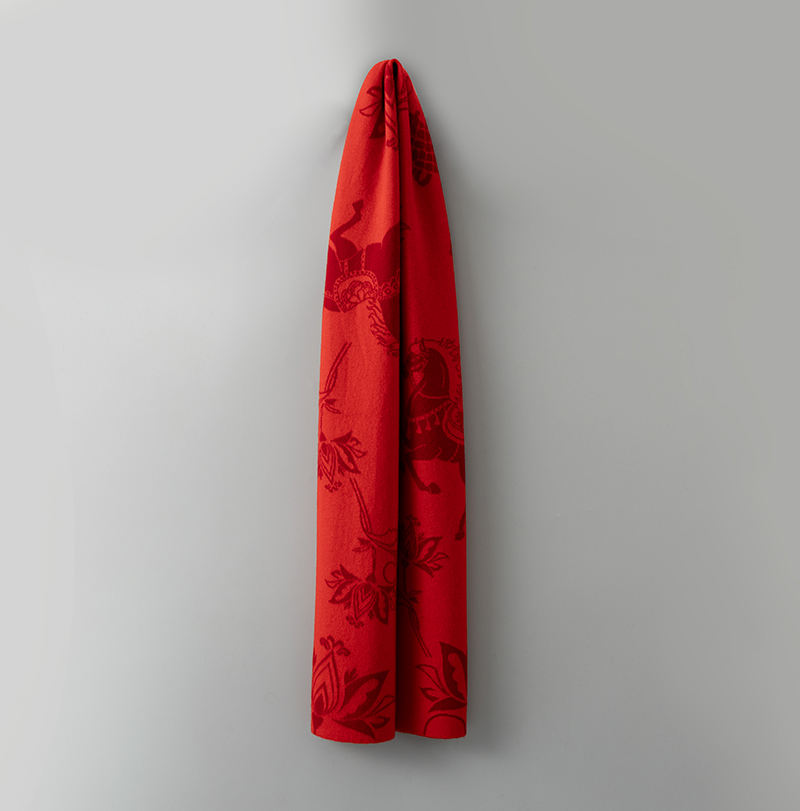 95187 Custom Logo OEM ODM High Quality Luxury 100% Wool Promotional Scarf