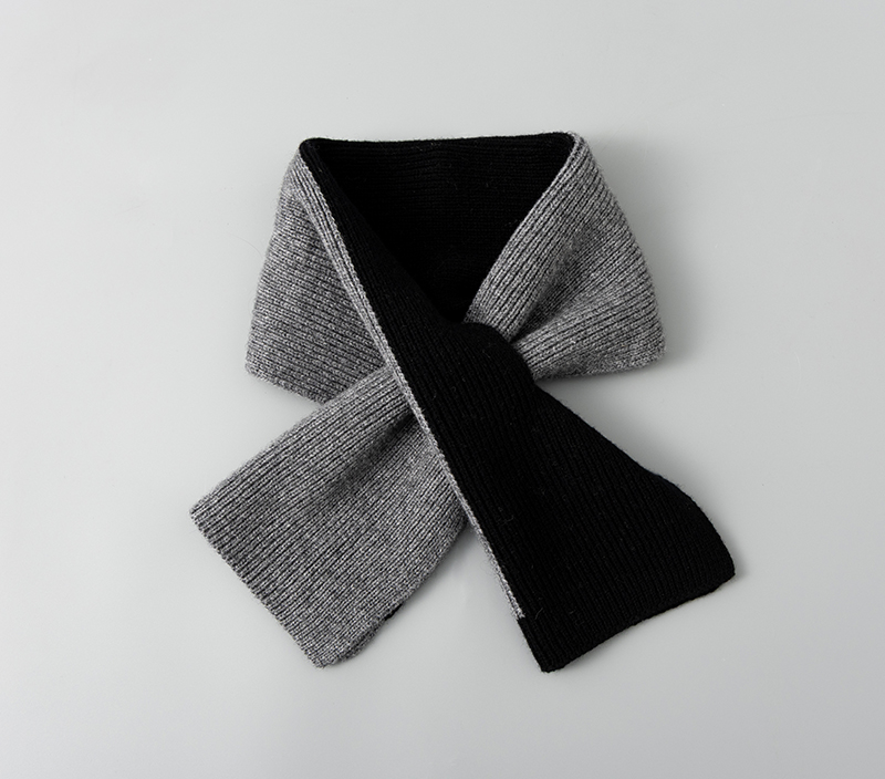 55027 New Autumn And Winter 100% Wool Knitted Scarf Women's Soft Outdoor Warm Scarf