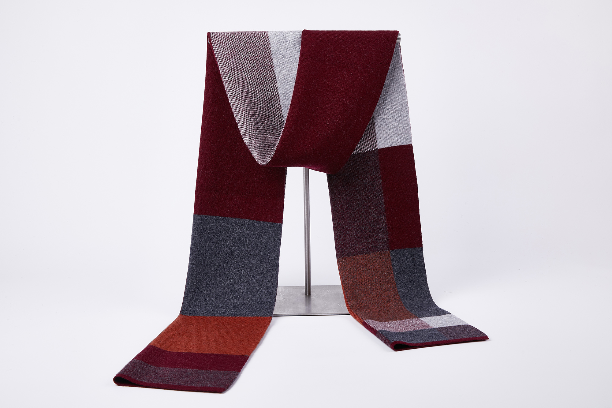 9311 Male Neckwear Accessory Fashion Classic Winter Scarf 100%Wool Scarves for Men