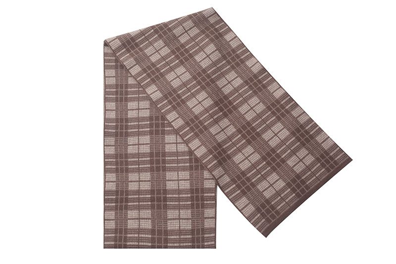 9592 100% Wool Winter Scarf for Men Plaid And Striped Business Casual Jacquard Thickened Scarf