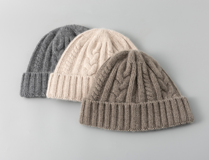 M25037 Wool Knitted Hat for Men and Women Autumn and Winter Solid Color Universal Fashion Warm Woolen Hat-for Travel