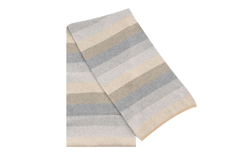 9593 100% Wool Custom Winter Scarf Knitted Cashmere Plaid Design for Men Long Length Tropical Pattern