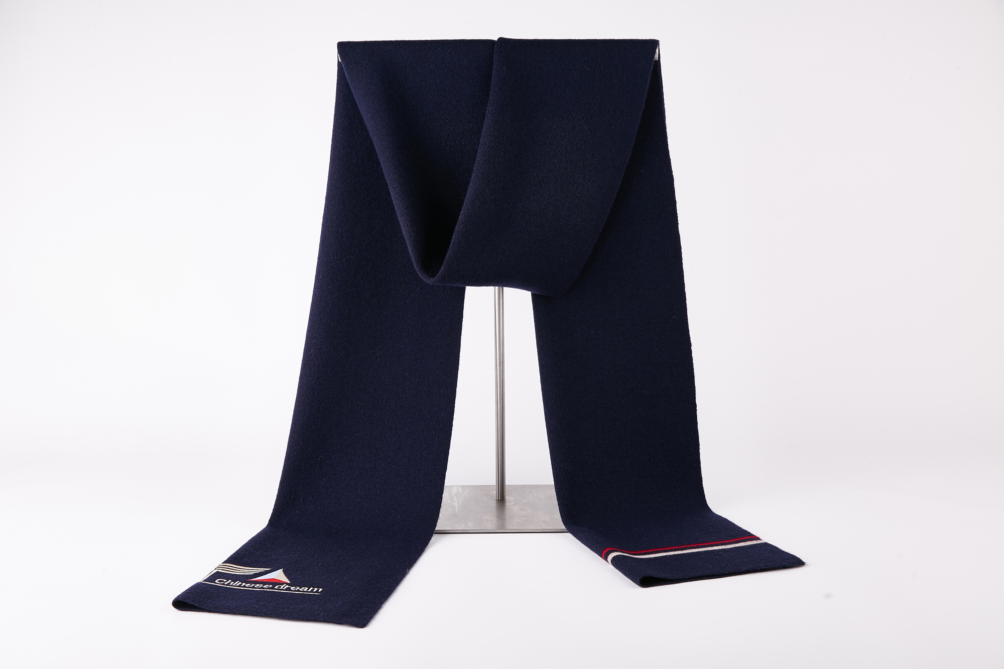 9283 Geometric Scarf 100% Wool Warm Muffler Men's Scarves Autumn Winter New Long Thick Cashmere Scarf