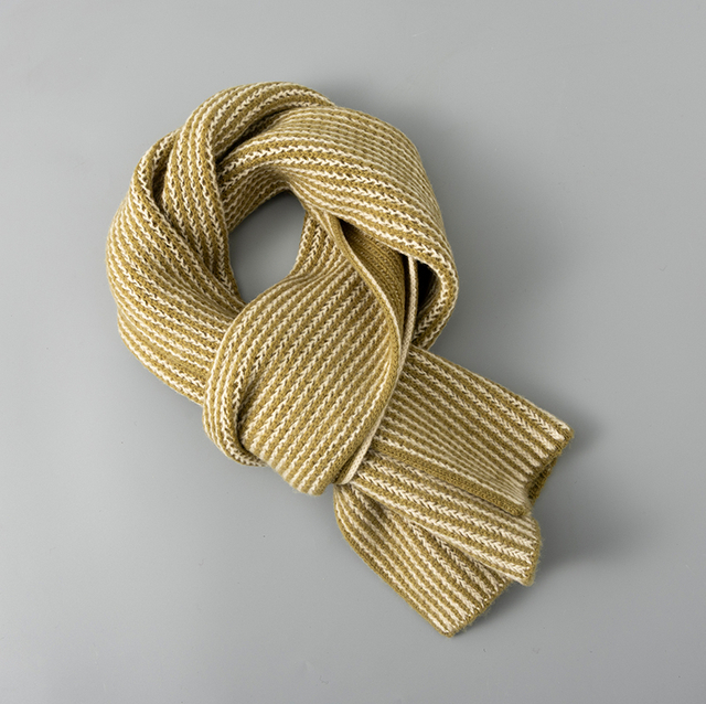 95130 Warm Custom Scarves for Men Women Soft Wool Knitted Winter Scarf