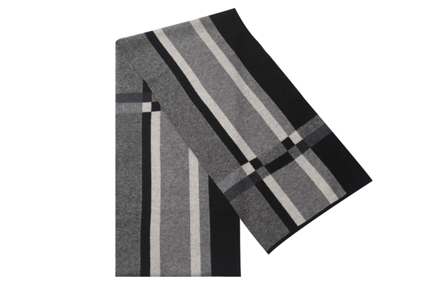 9560 Gentleman's Winter Warm Long Hound Tooth Check Scarf Cheap Digital Printed Wool Houndstooth Scarf for Men