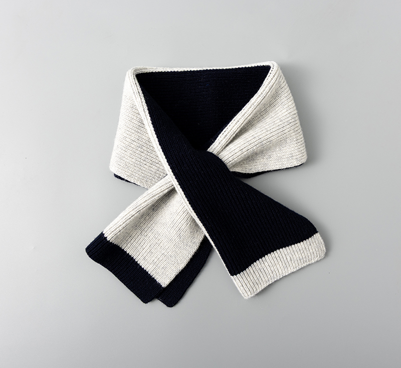 55027 New Autumn And Winter 100% Wool Knitted Scarf Women's Soft Outdoor Warm Scarf