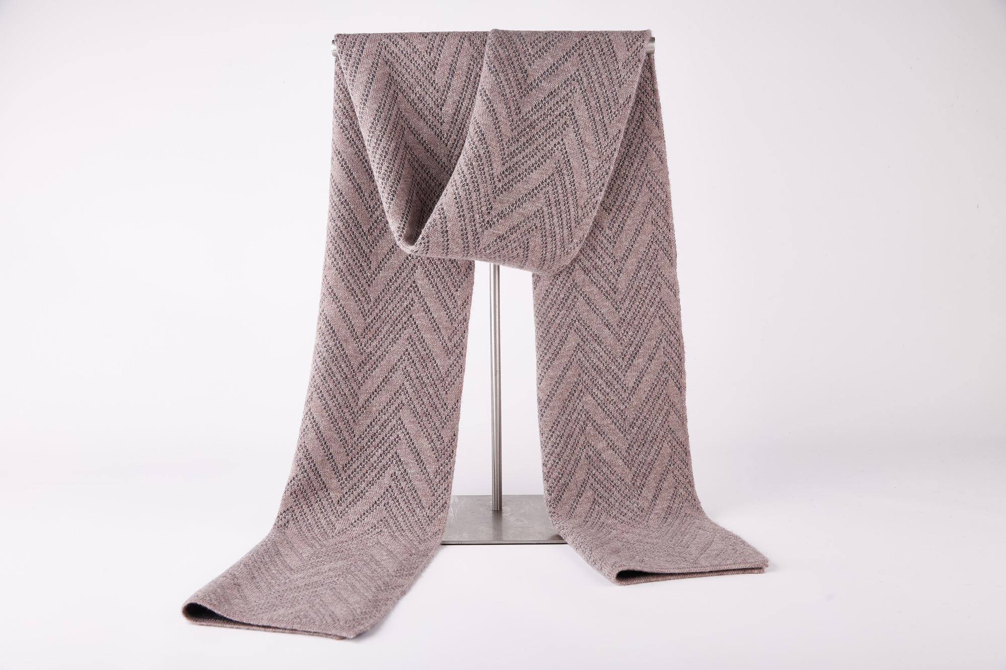 9307 High Quality 100% Wool Scarves Winter Warm Neckerchief Stylish Knitting Wraps for Men