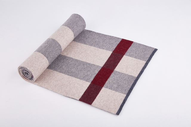 9138 100% Wool Scarf Men's New Winter Fashion Business Thick Warm Scarf Wholesale