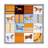 Manufacture Woman Personalized Square Silk Satin Scarf Accept Custom Printing