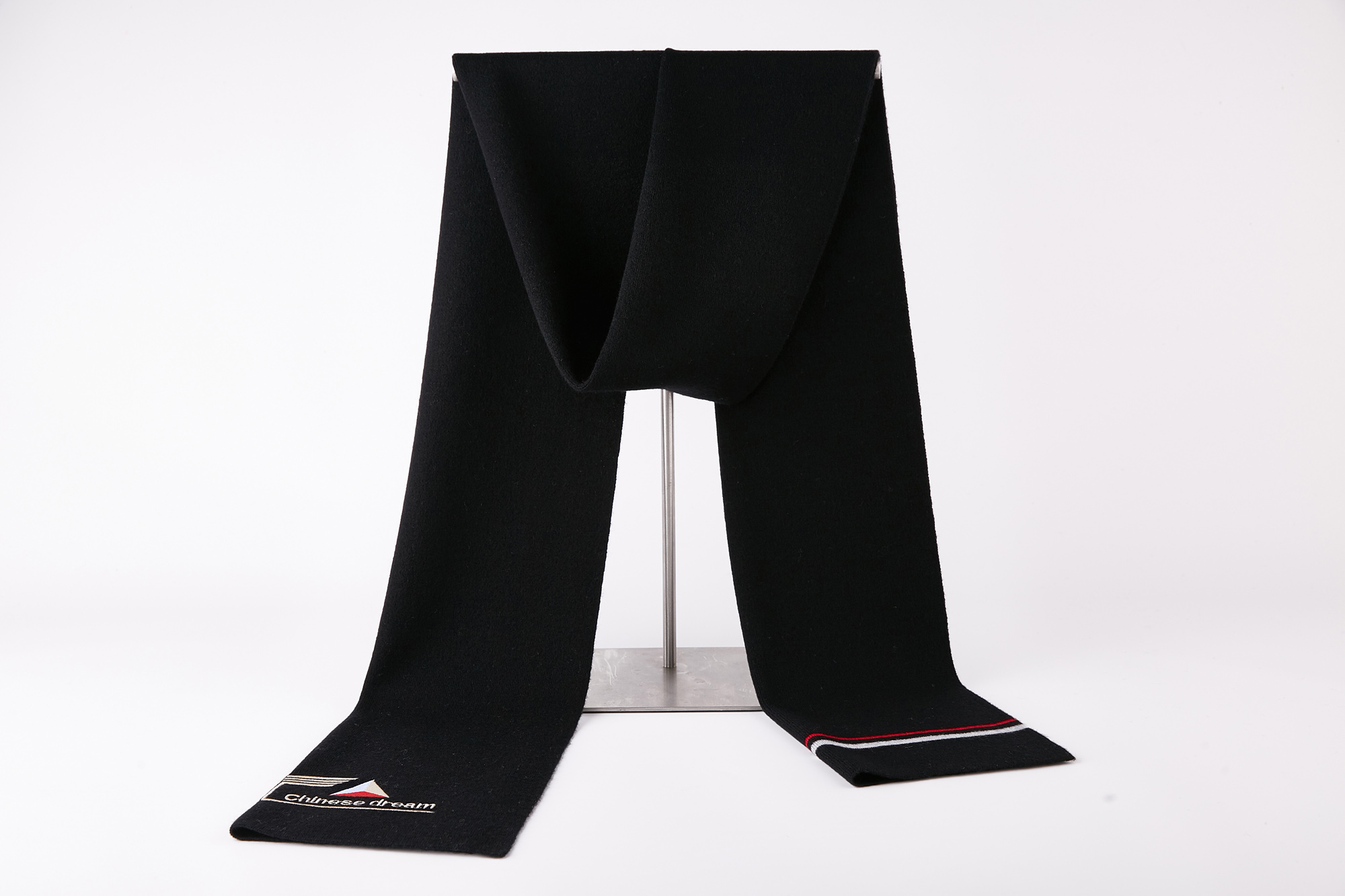 9283 Geometric Scarf 100% Wool Warm Muffler Men's Scarves Autumn Winter New Long Thick Cashmere Scarf