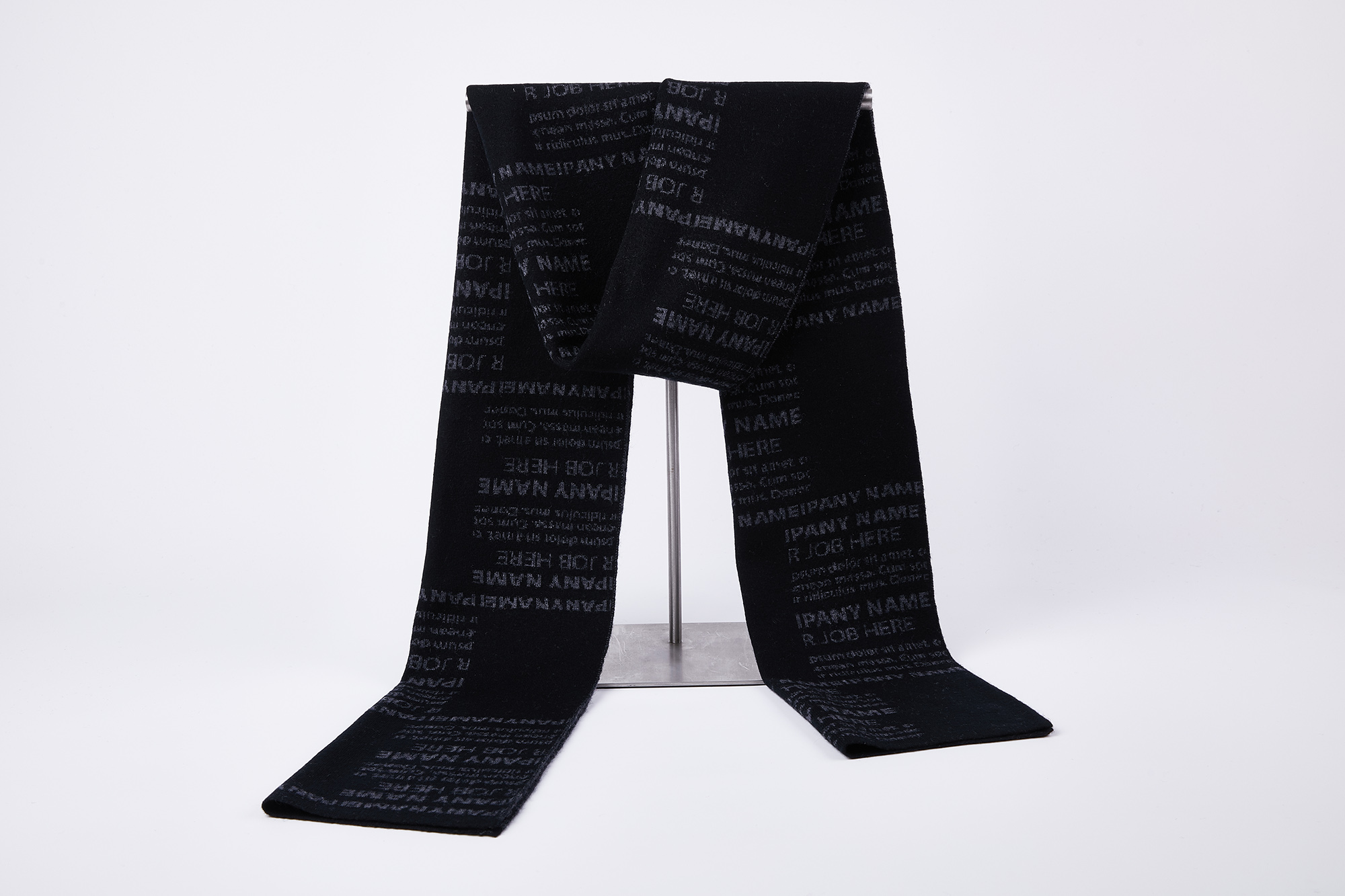 9511 High Quality Winter Scarves Custom 100%Wool Cashmere Feeling Designer Scarf for Men