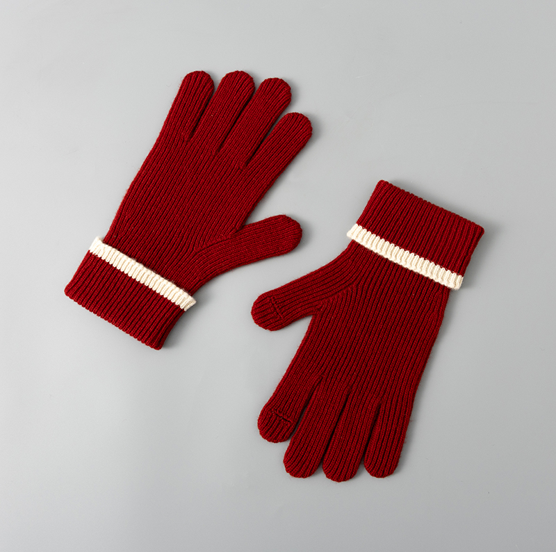 95168 Winter Wool Knitted Hat Scarf Glove 2Pcs/Set Warm Scarf Set for Women