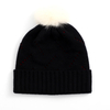 M9596 Winter Women Ladies Fur Pom Pom Hat Fashion Knitted Beanie Hat