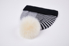 M9377 Fashion 100% Wool Casual Striped Fall And Winter Warm with Pom Pom Cold Hat Beanie
