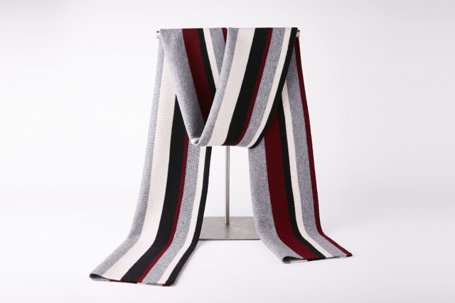 9203 Wholesale High Quality 100% Wool Men's Printing Scarf Thick Winter Long Scarf for Men