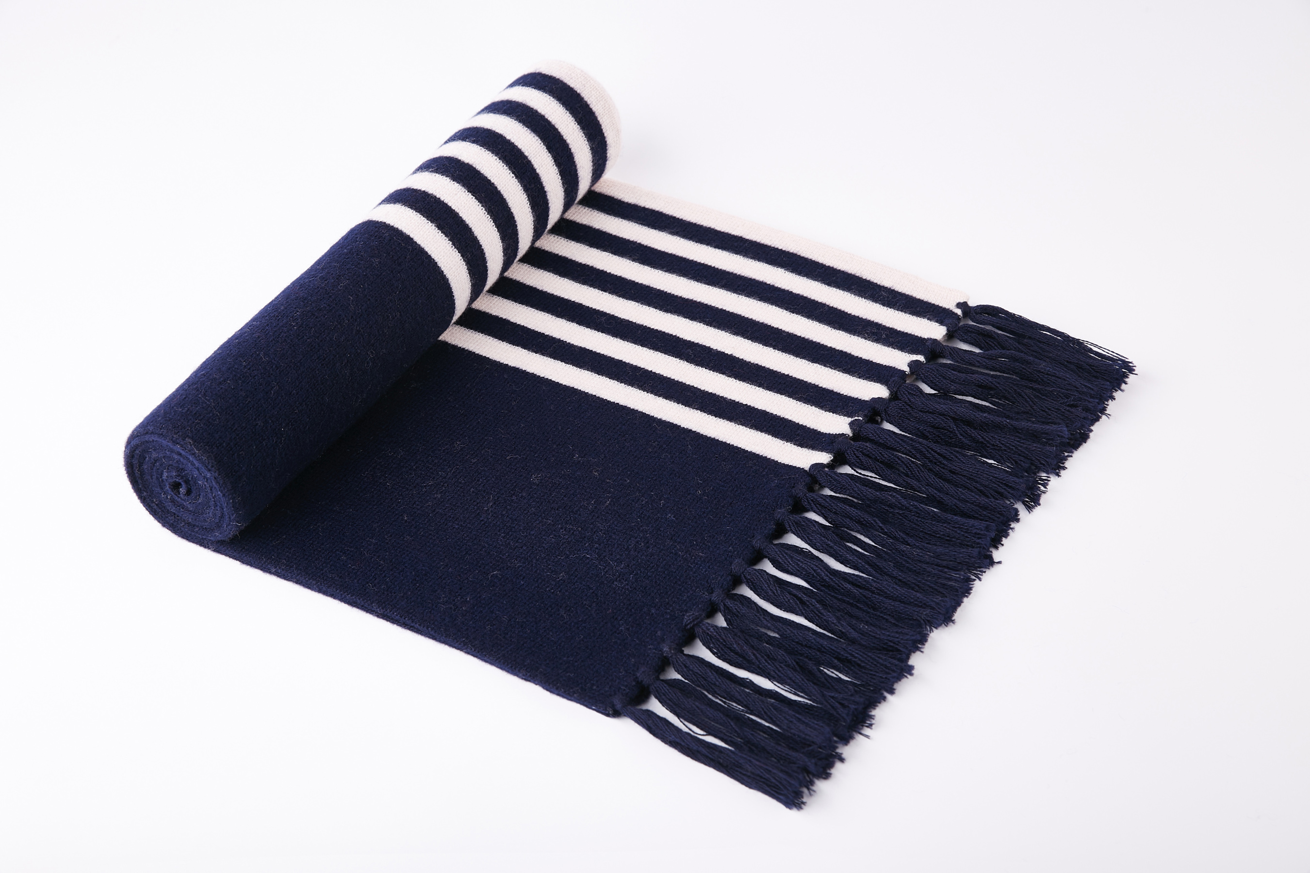 9202 100% Wool Scarf Plaid Double Sided Scarves Warm And Comfortable Winter Scarf for Men