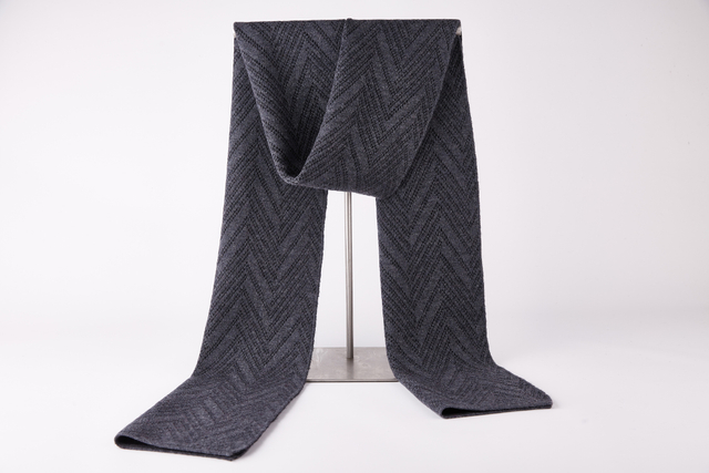 9307 High Quality 100% Wool Scarves Winter Warm Neckerchief Stylish Knitting Wraps for Men