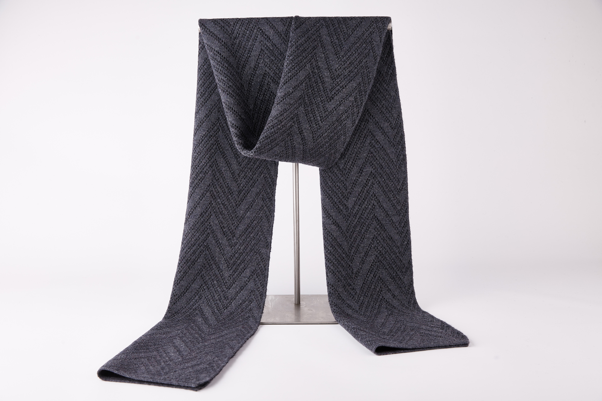 9307 High Quality 100% Wool Scarves Winter Warm Neckerchief Stylish Knitting Wraps for Men