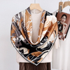 Luxury 100% Satin Silk 110*110cm Square Scarf Neckerchief for Women