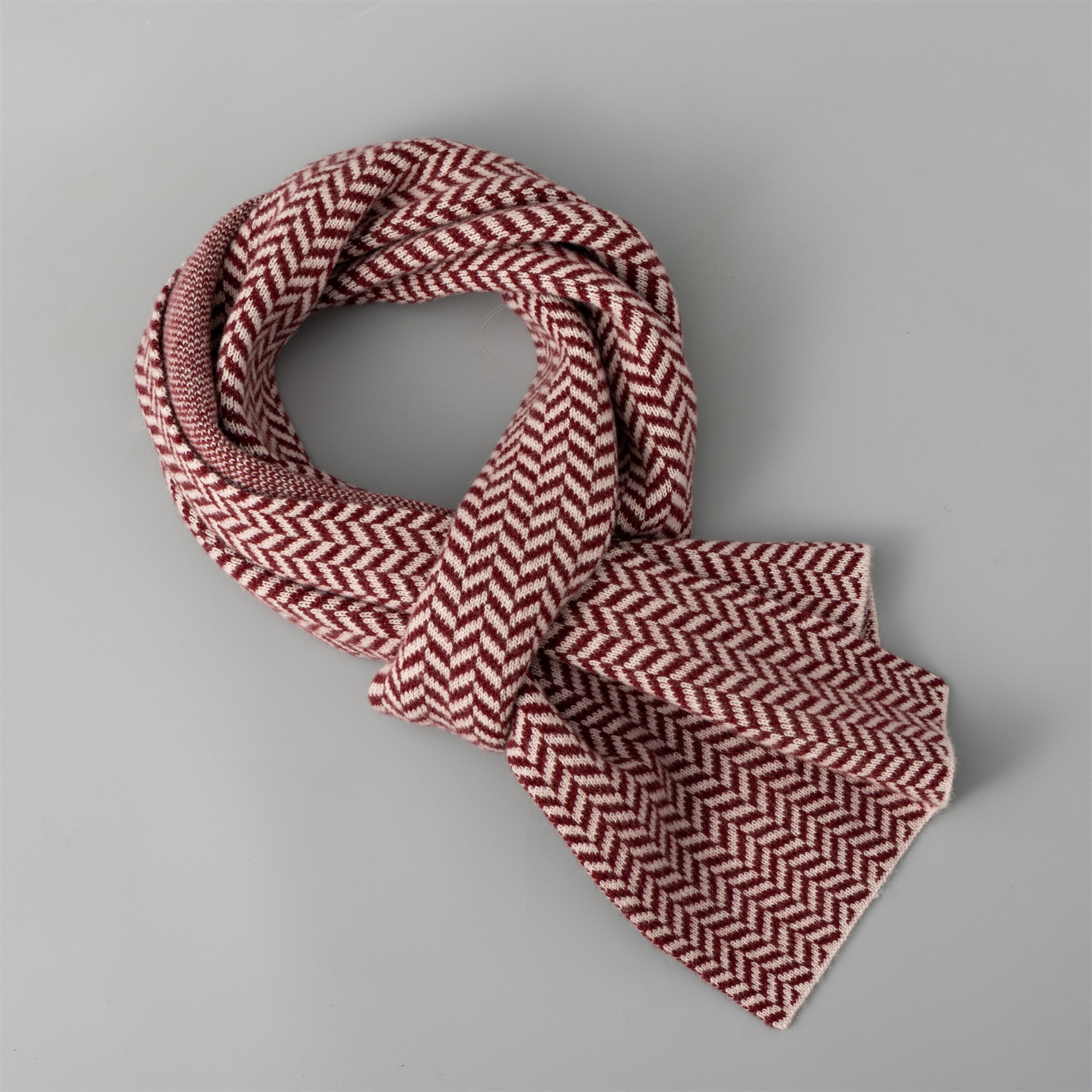 55026 Korean Version Winter Woolen Knitted Scarf Women's Warm Thickened Solid Color Neck Warmer Versatile Classic Fashion Accessory