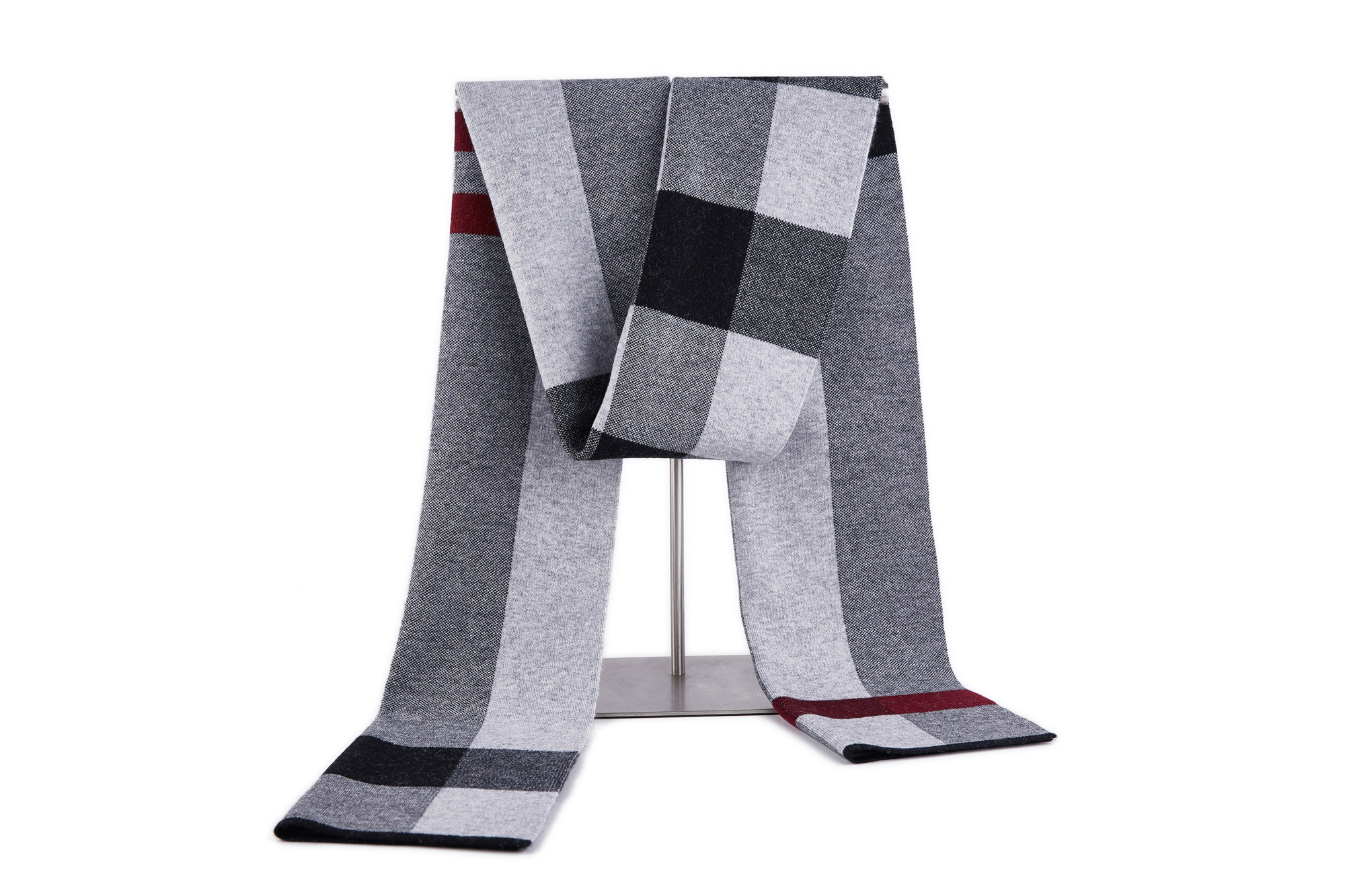 9138 100% Wool Scarf Men's New Winter Fashion Business Thick Warm Scarf Wholesale