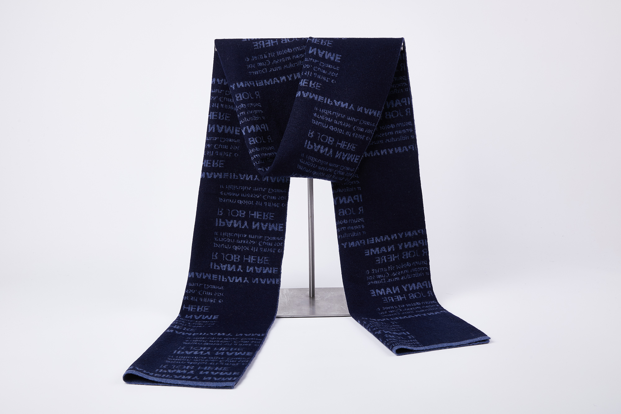 9511 High Quality Winter Scarves Custom 100%Wool Cashmere Feeling Designer Scarf for Men