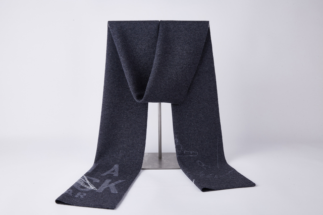 9309 Male Neckwear Accessory Fashion Classic Winter Scarf 100%Wool Scarves for Men