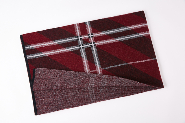 9147 Mens Luxury Custom 100% Wool Scarf Winter Thick Warm Long Scarf