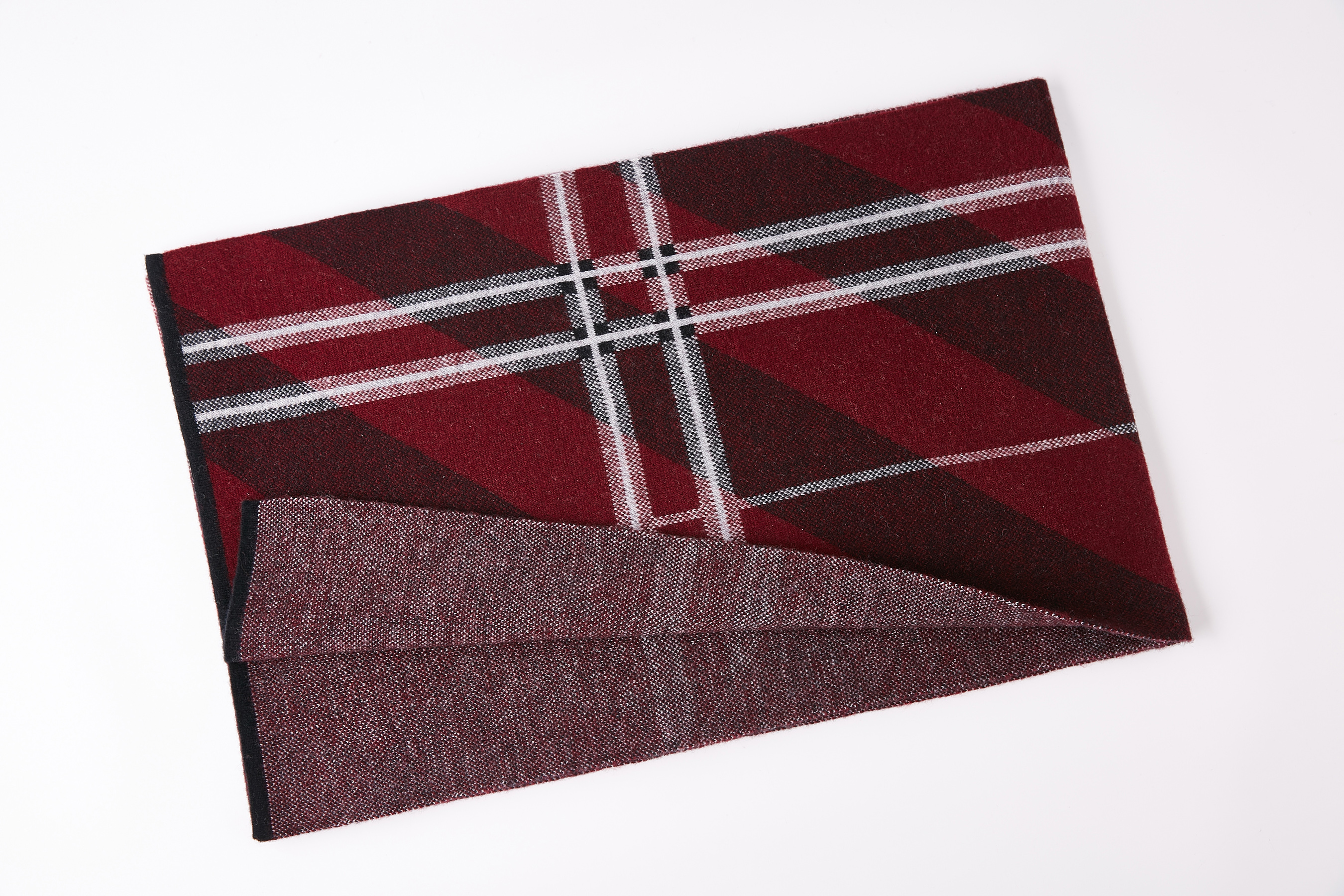 9147 Mens Luxury Custom 100% Wool Scarf Winter Thick Warm Long Scarf