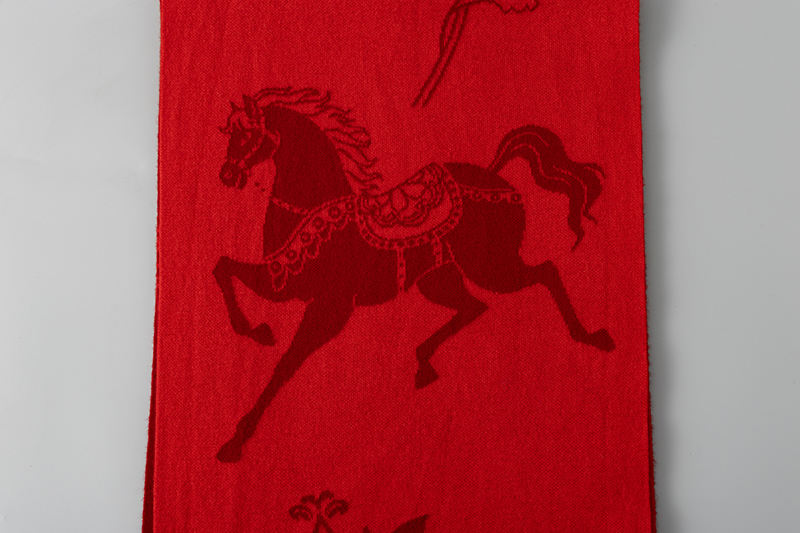 95187 Custom Logo OEM ODM High Quality Luxury 100% Wool Promotional Scarf