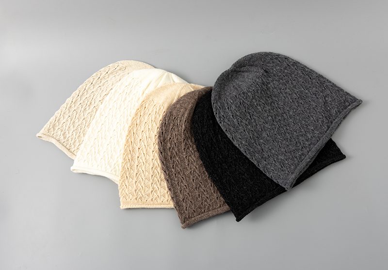 M95172 Winter Hat for Women Wool Knitted Beanies Thick Warm Ladies Hat Female Pure Wool Beanie Hats