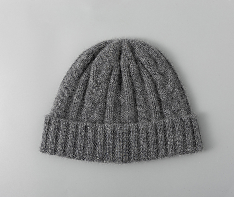 M25037 Wool Knitted Hat for Men and Women Autumn and Winter Solid Color Universal Fashion Warm Woolen Hat-for Travel