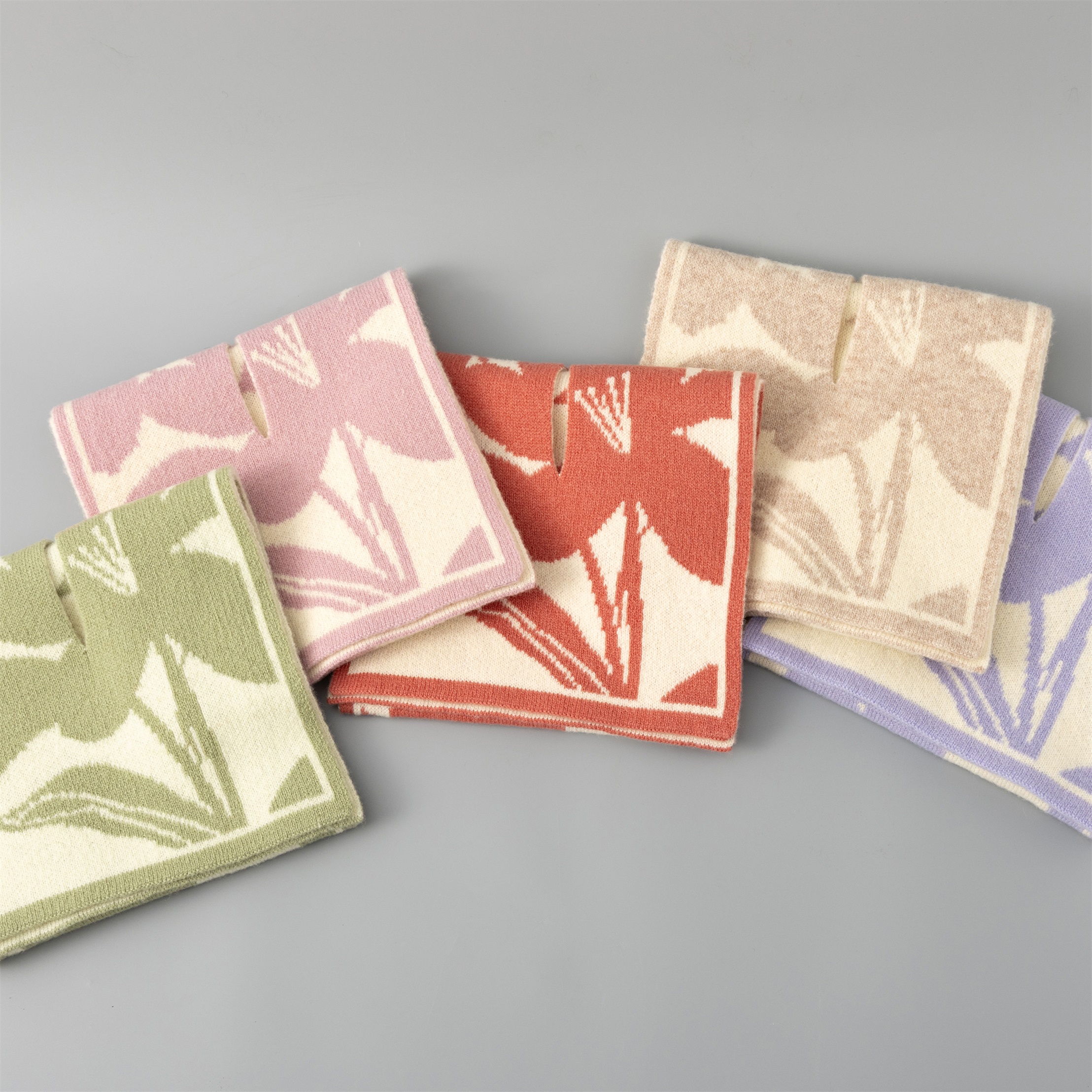 95119 High Quality Jacquard Ethnic Style Retro Wool Double-sided Scarf for Women's Custom Design And Logo