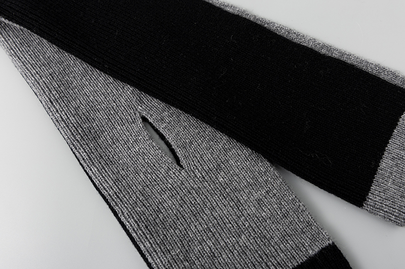 55027 New Autumn And Winter 100% Wool Knitted Scarf Women's Soft Outdoor Warm Scarf