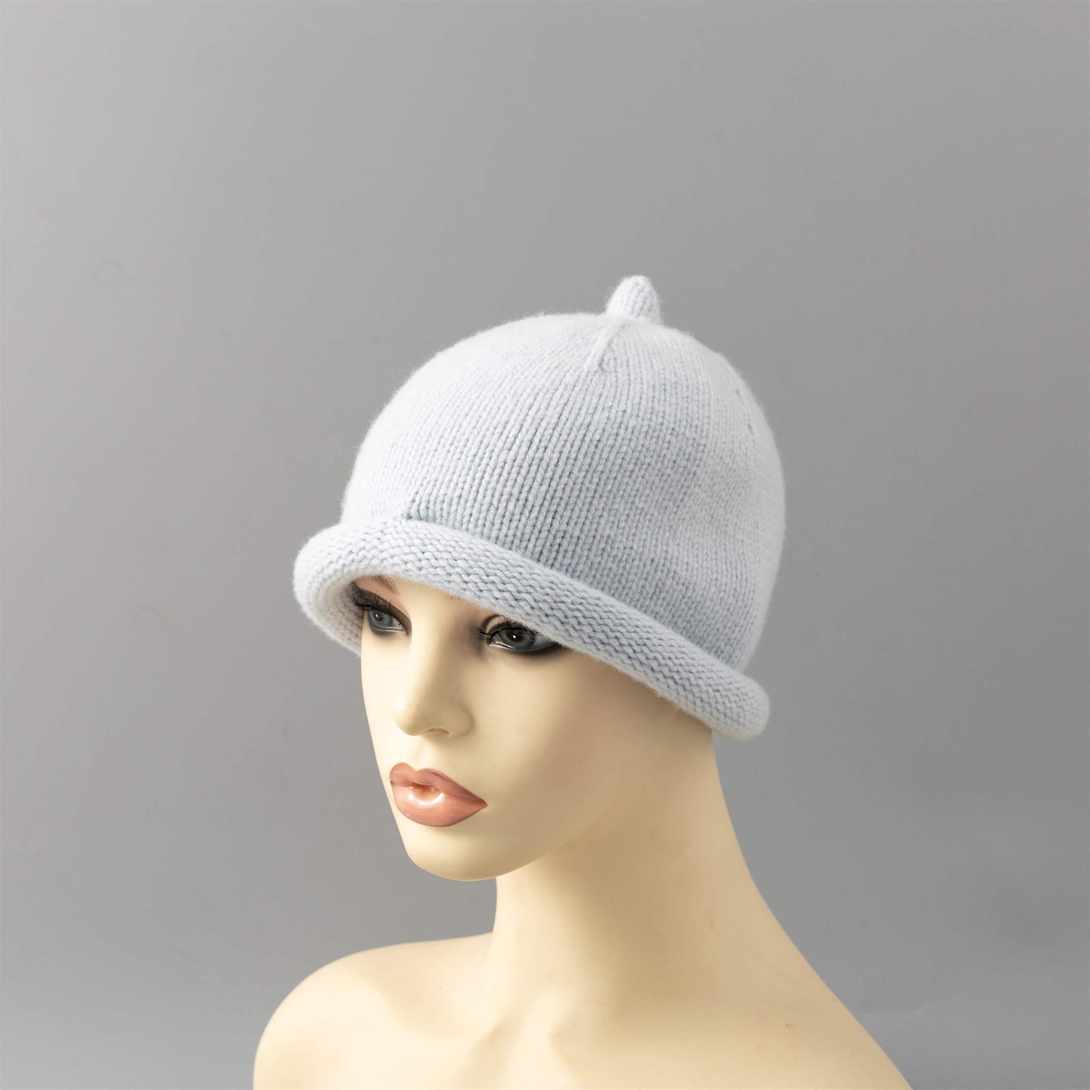 M95088 Wholesale Soft Winter Hats Custom Logo Warm Thick Wool Knitted Beanie Hat