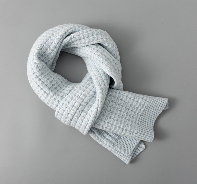 95109 Wool Knitted Long Winter Scarf Soft Skin Friendly Multi-Color Warmth Scarf